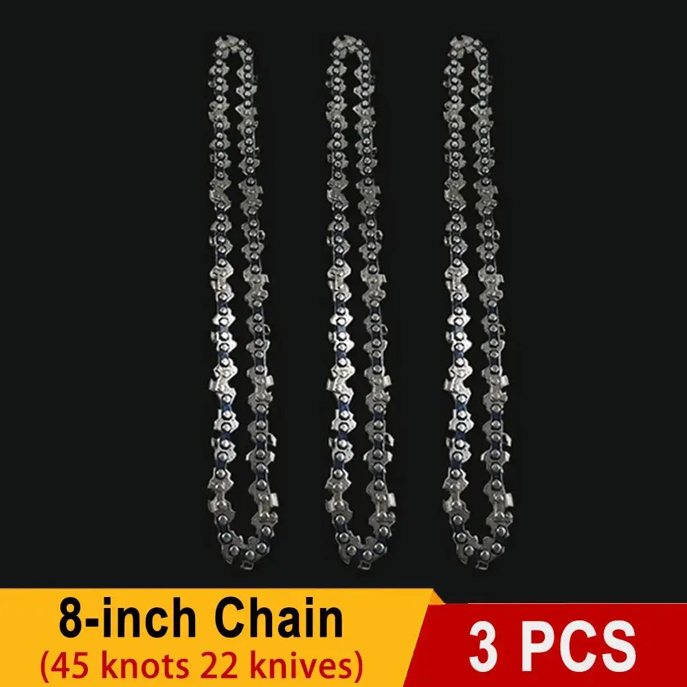 8 Inch Electric Chainsaw Bar Replacement One Quarter Inch Pitch With 22 Knives And 45 Link Chain For Garden Tools