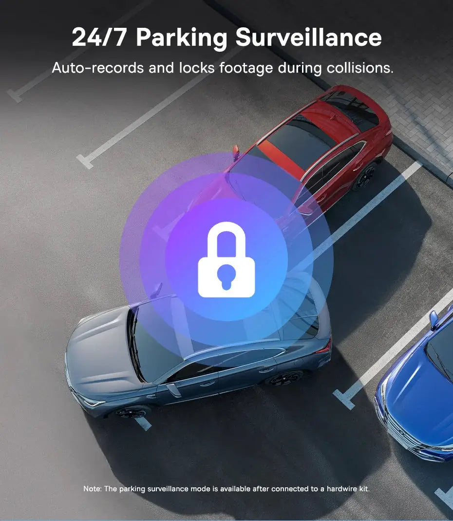Baseus 4K dash cam VD1 Pro front and rear UHD car camera with Sony sensor