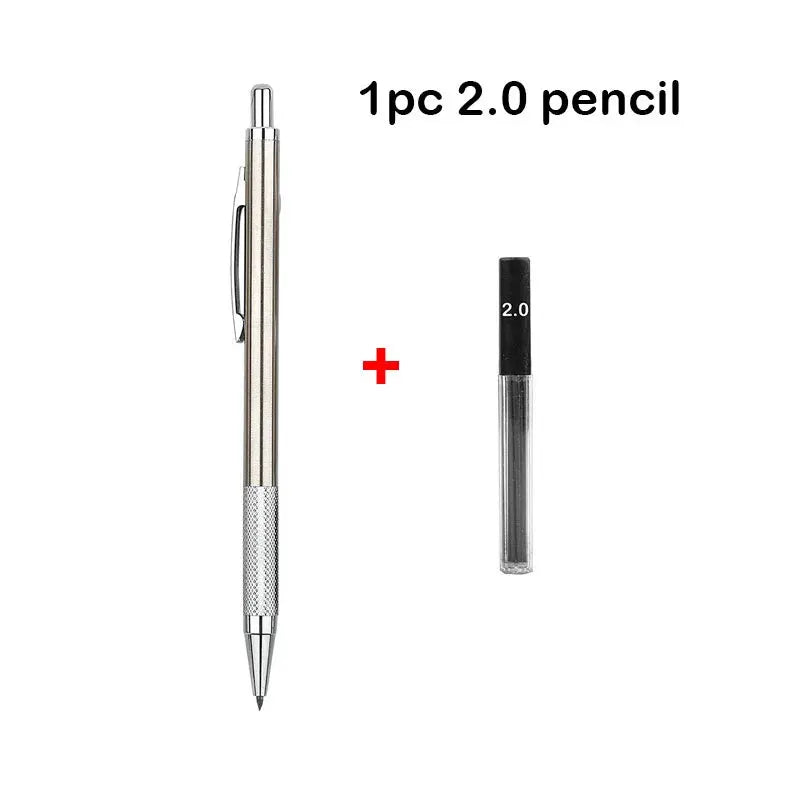 Simples Market full-metal mechanical pencil with clip and 2.0mm lead refill