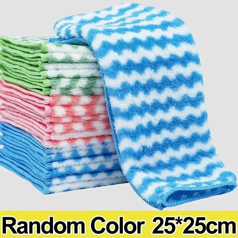 Simples Market microfiber kitchen towel set, assorted colors, 25x25 cm, ultra-absorbent cleaning cloths