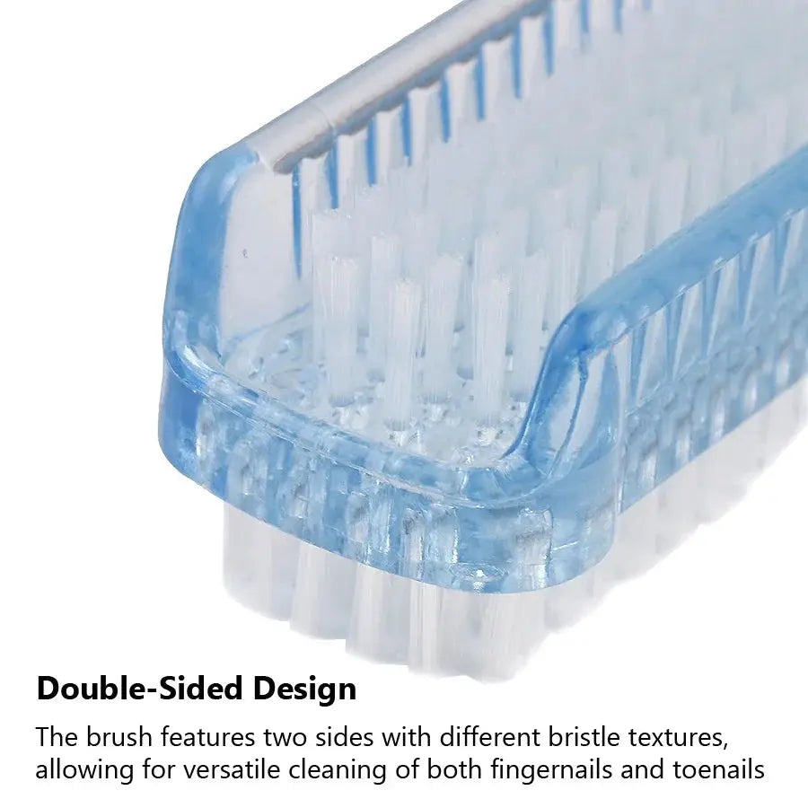 NailGlow Pro Double-Sided Nail Cleaning Brush For Manicure And Pedicure Gentle Yet Thorough Cleaning