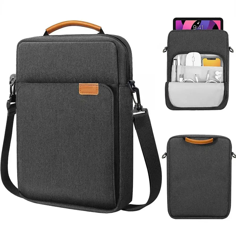 Laptop Handbag Cover For MacBook Air And Pro 11 To 13 Inches Waterproof Notebook Bag With Multi Pockets