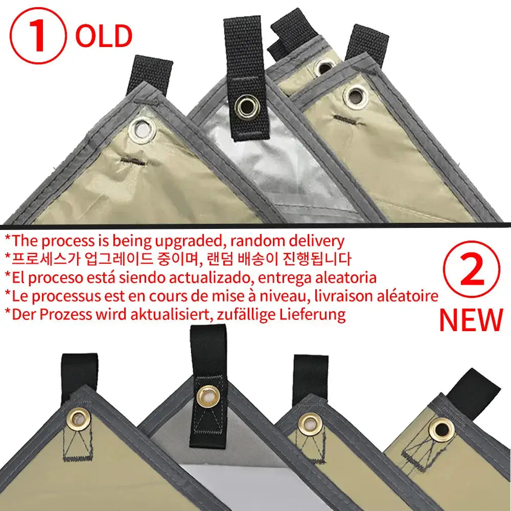 Ultralight Waterproof Tarp Tent 4x4m 5x3m 4x3m 3x3m Camping Awning Sun Shelter Garden Canopy for Outdoor Beach Hiking