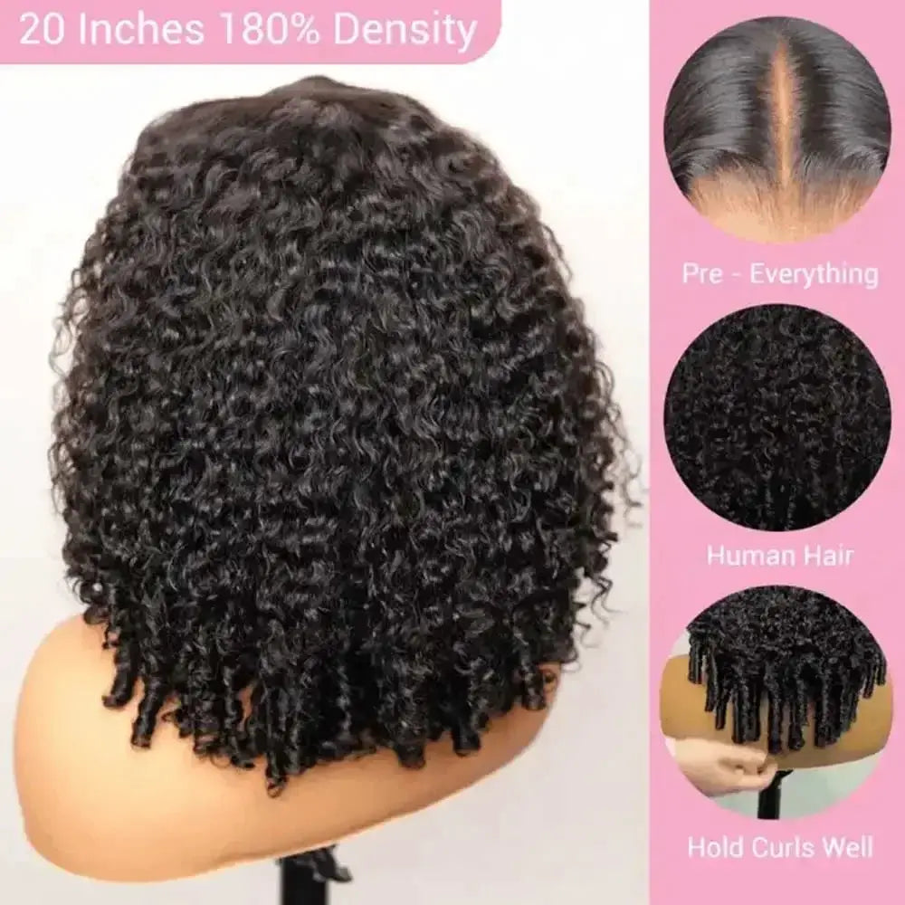 250 Density Burmese Curly Remy Human Hair Wig 13x4 HD Transparent Lace Frontal Pre Plucked 28 Inch Average Cap Size