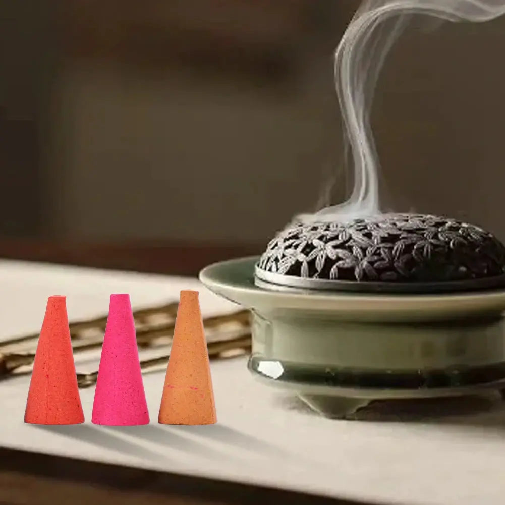Mixed Natural Reflux Tower Incense Cones for Odor Removal and Anxiety Relief Aromatherapy Meditation