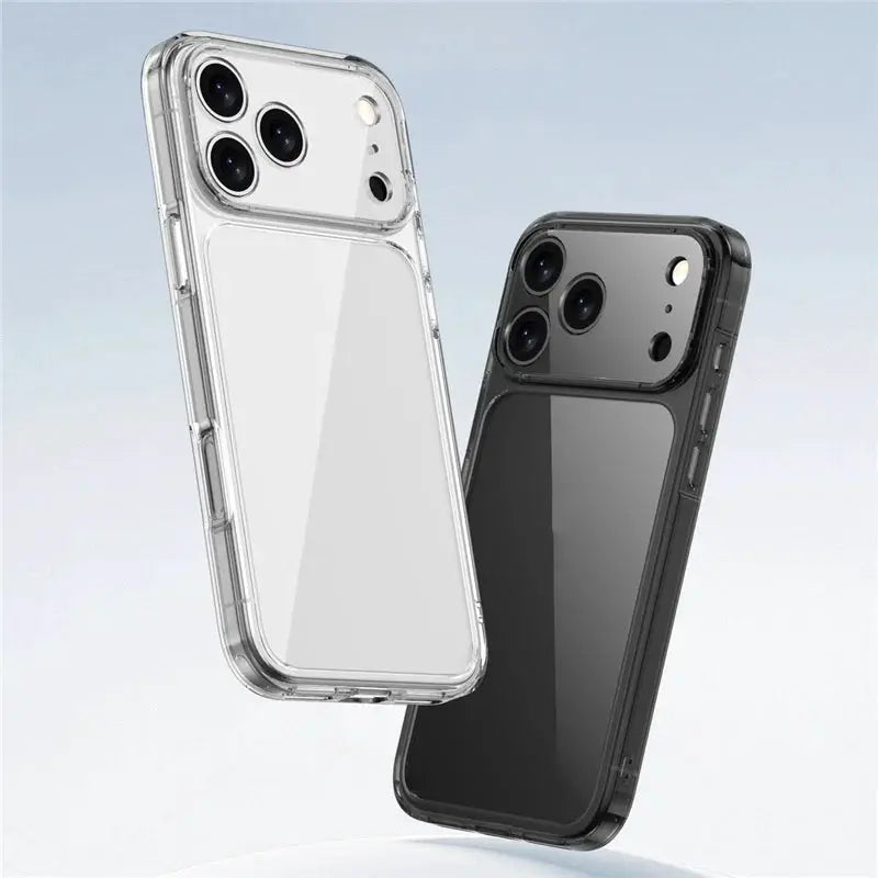 LuxShield Clear Hybrid Shockproof Case For iPhone 17 Series TPU And PC Protective Cover