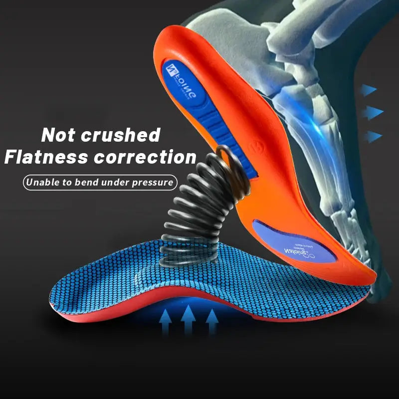 Sport Orthopedic Insoles for Men and Women EVA Breathable Shock Absorption Insole for Running and Basketball Shoes