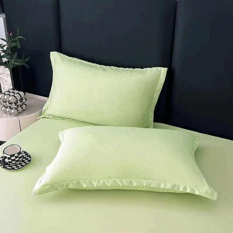Pillowcases by Simples Market, 2-pack in light green, envelope style, solid color, 48x74cm