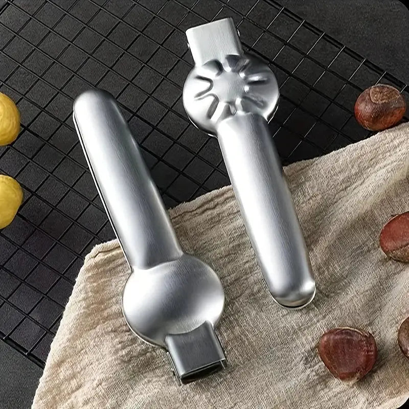 2 In 1 Chestnut Opener And Walnut Cracker Tool Kitchen Sheller Nut Clip Pliers Accessories