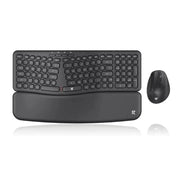 Redragon BS7162 wireless keyboard and mouse combo, black low-profile membrane keyboard with wrist rest (2-piece set).