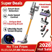 ABIR VC205 Cordless Handheld Vacuum Cleaner by Simples Market, with touch screen and 4 brush heads