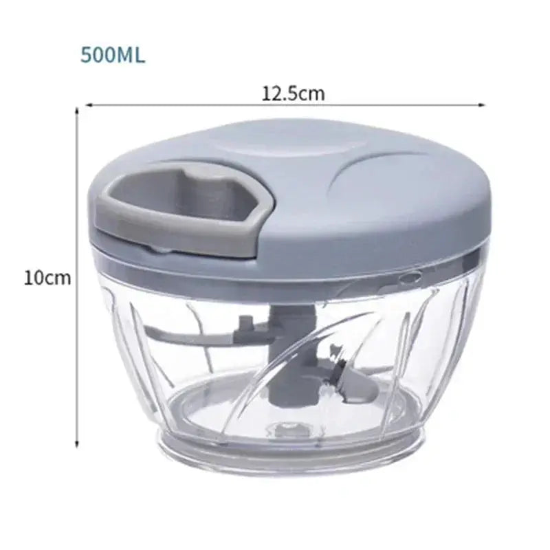 500 To 900ML Garlic Chopper Manual Rotate Vegetable Cutter Chopper Slicer Kitchen Gadget For Garlic And Vegetables