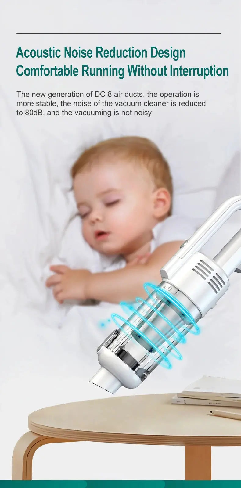 Multifunctional handheld cordless vacuum cleaner for car and home with powerful suction and HEPA filter