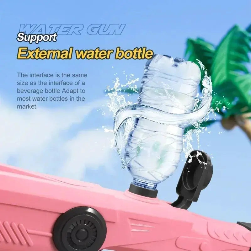 Electric Automatic Water Storage Gun Toy Portable For Summer Beach Play Fantasy Spray Gun For Kids And Adults