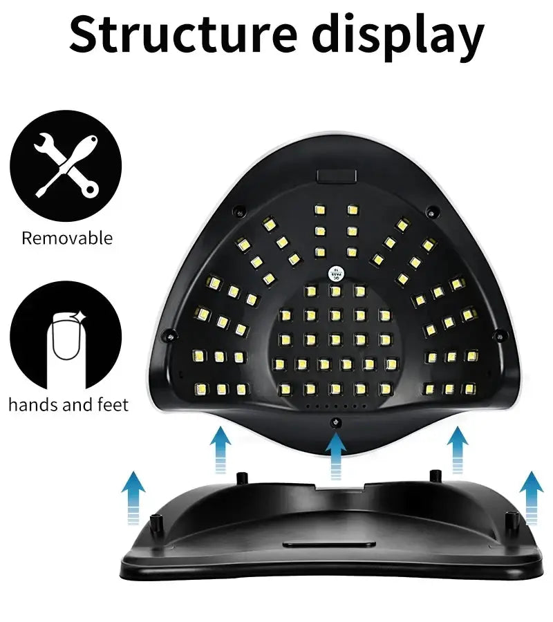 Simples Market nail gel kit with black UV LED nail lamp