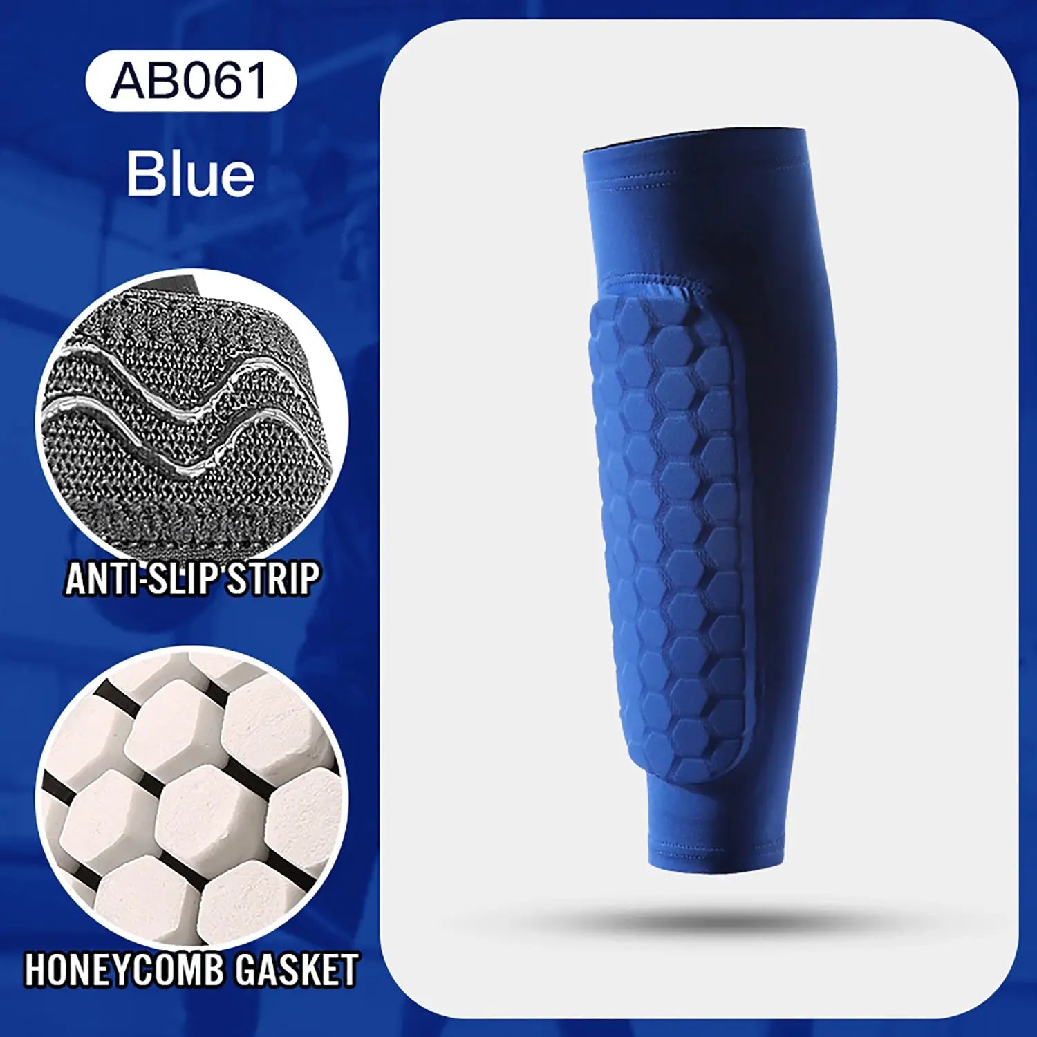 1Pcs Football Shin Guard Socks Sleeves With Foam Padding Calf Compression Sleeve Honeycomb Pads For Soccer Equipment