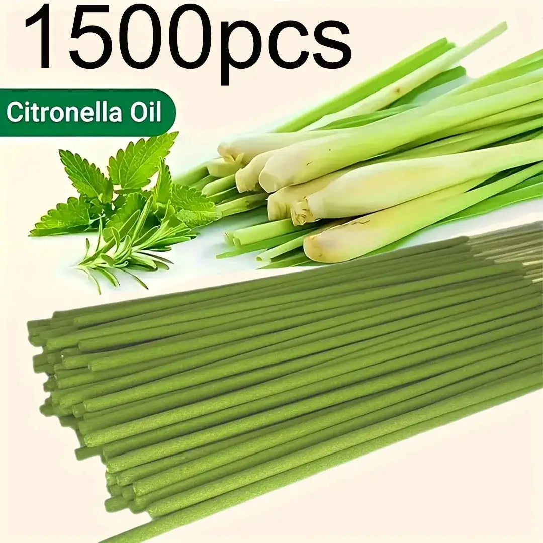 Extended Burning Time Lemongrass Oil Stick for Home and Outdoor Use 45 Minute Burn Scent for Camping Yard Pool Decor