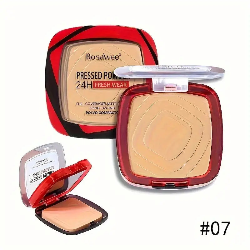 GlowGuard Matte Full Coverage Powder Foundation With Puff Oil Control 24 Hour Fresh Wear For All Skin Types