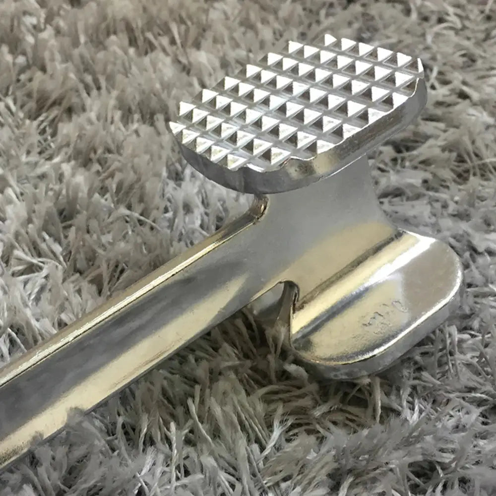 Meat Tenderizer Hammer 19cm Heavy Duty Double Sided Aluminum Alloy Kitchen Mallet