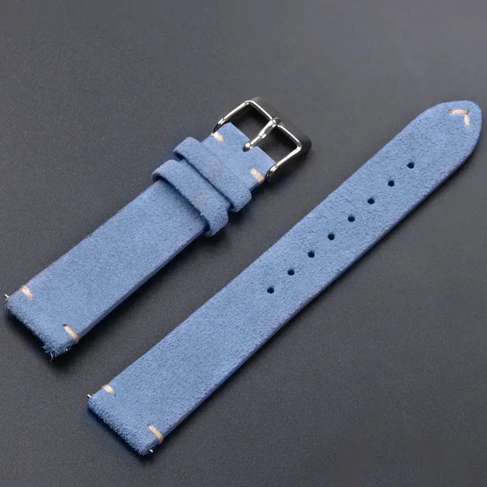 CalfskinCo Quick Release Suede Watch Strap For Seiko 18mm 20mm 22mm And Huawei GT3 GT4 14mm 16mm Calfskin Wristband