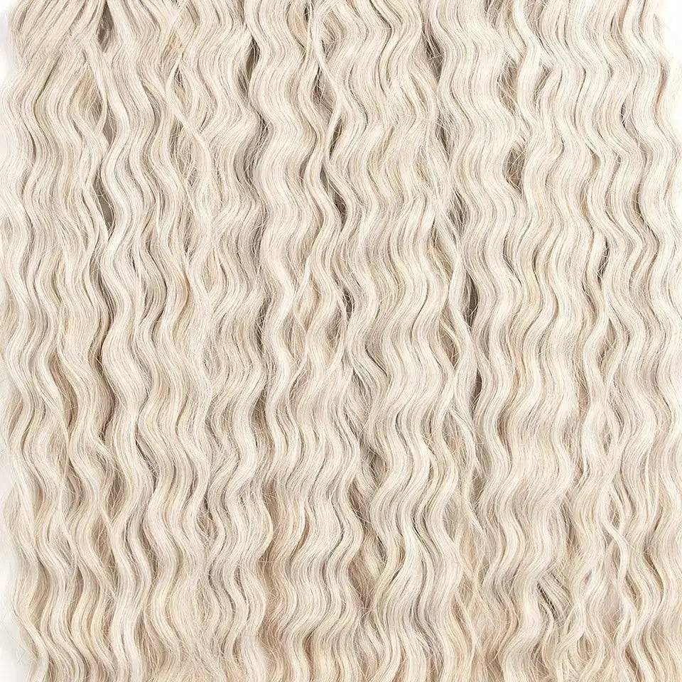 Simples Market Ariel synthetic twist crochet hair extensions, 22-inch water-wave ombre blonde