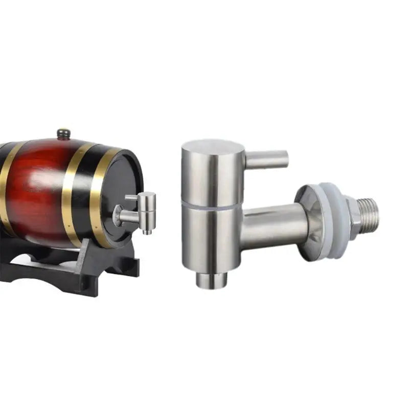 Two-piece beer barrel tap and stainless steel dispenser spigot for 16–25mm fittings, Simples Market