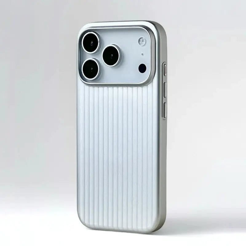 3D Luggage Stripes MagSafe Case For iPhone 14 15 16 17 Pro Max Shockproof Matte Wireless Charging Cover