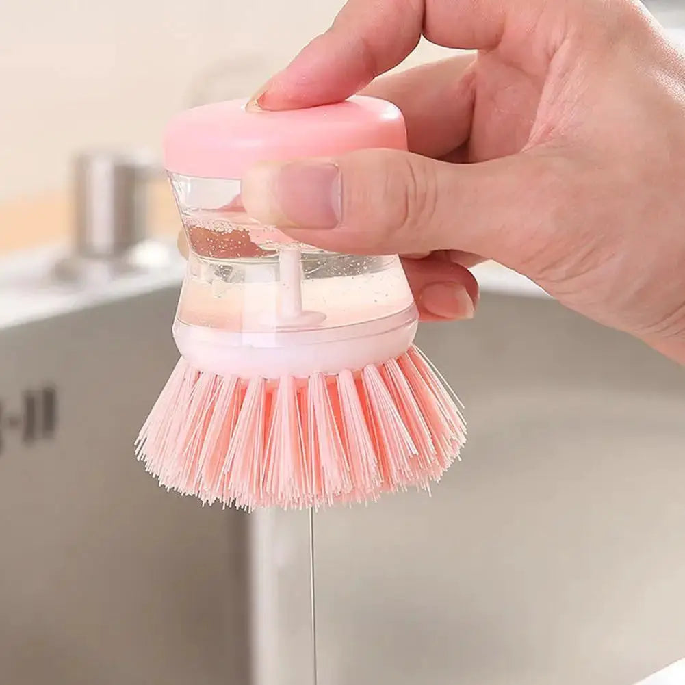 Astronaut Themed Dish Brush With Automatic Soap Dispenser For Kitchen Pots Utensils Cleaning