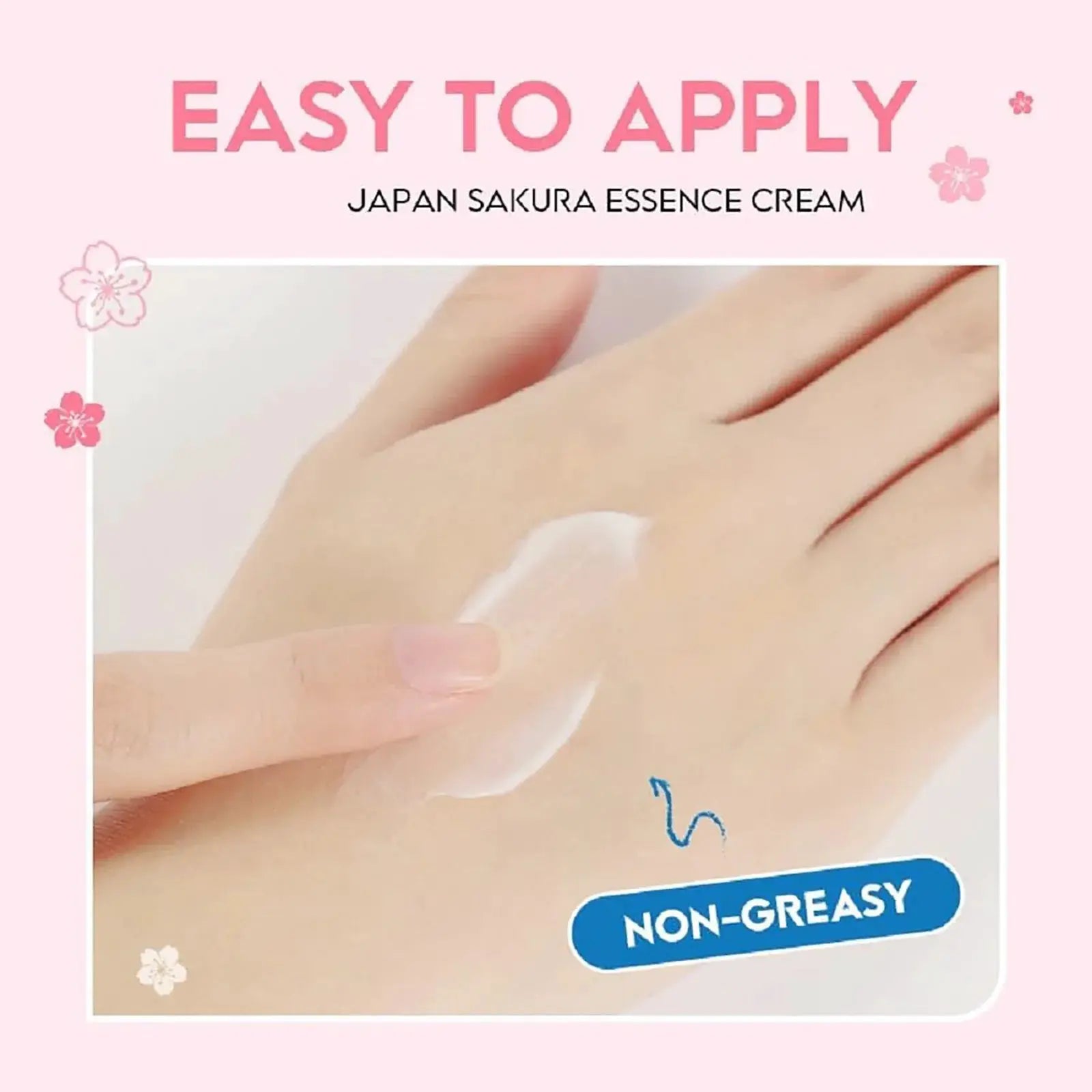 Japan Sakura Essence Cream With Hyaluronic Acid Hydration For Face And Neck Tone Up For Unisex Skin