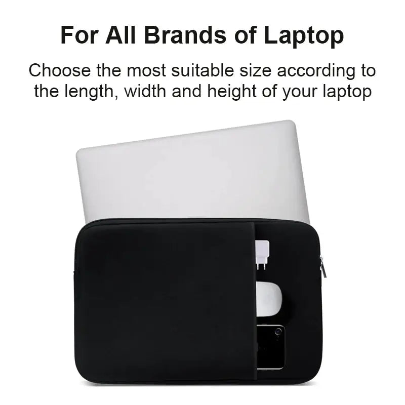 NovaGuard Universal Laptop Bag Case Protective Sleeve For 13 To 15.6 Inch Laptops With Cotton Lining Black Gray