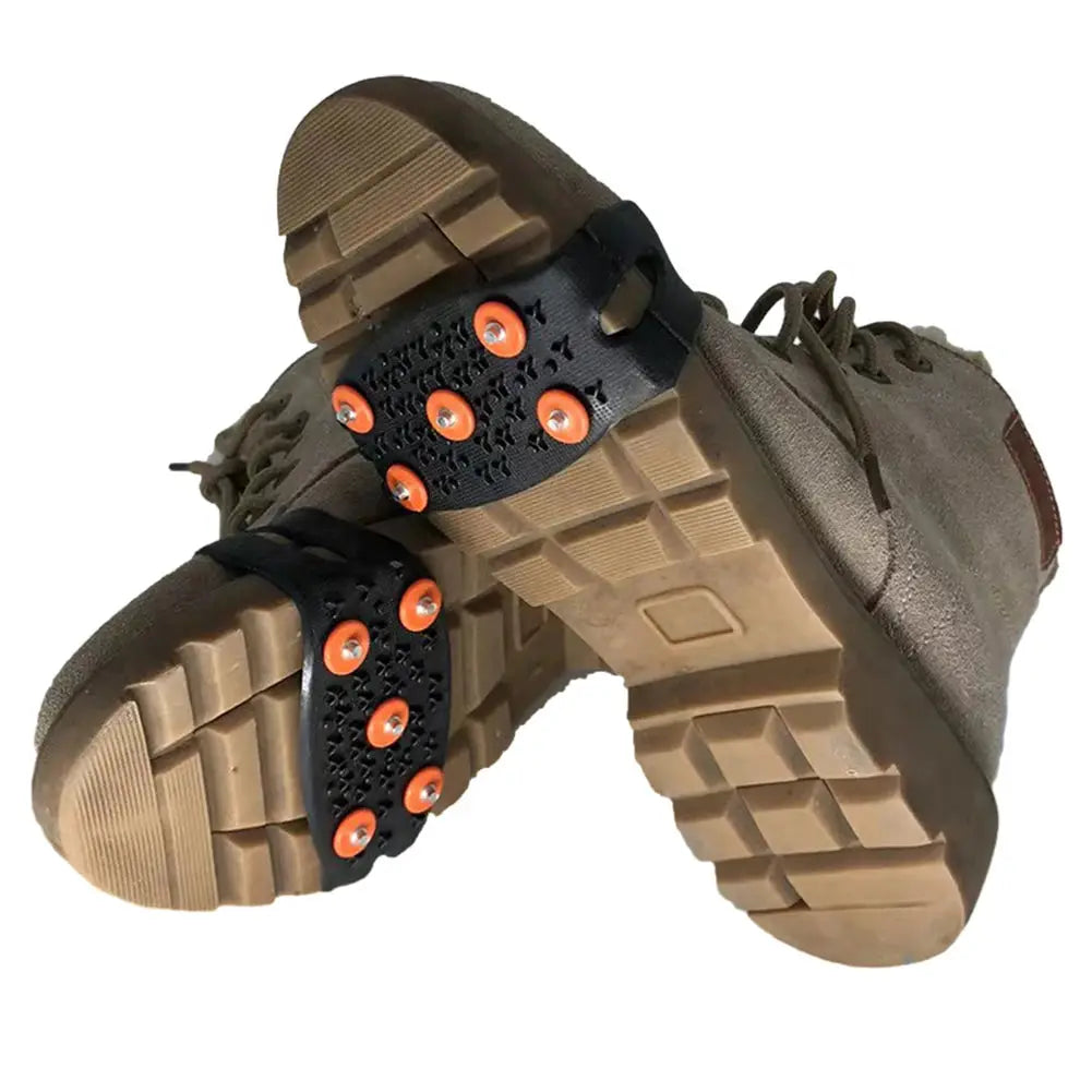 Five Stud Climbing Crampons Anti Slip Mountaineering Cleats Unisex Snow Claw Shoe Covers For Walking Hiking