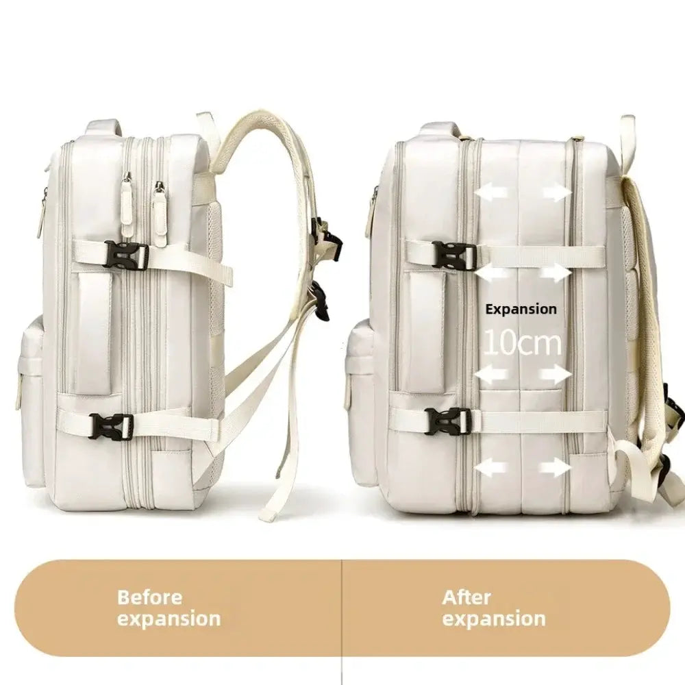 GlobeCarry Airplane Cabin Backpack 40x30x20 Durable Oxford Fabric Padded Laptop Compartment Meets Airline Cabin Size