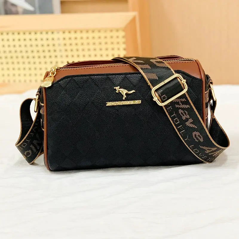Famous Designer Womens Messenger Bag Crossbody In Luxury PU Leather With Durable Checkered Design