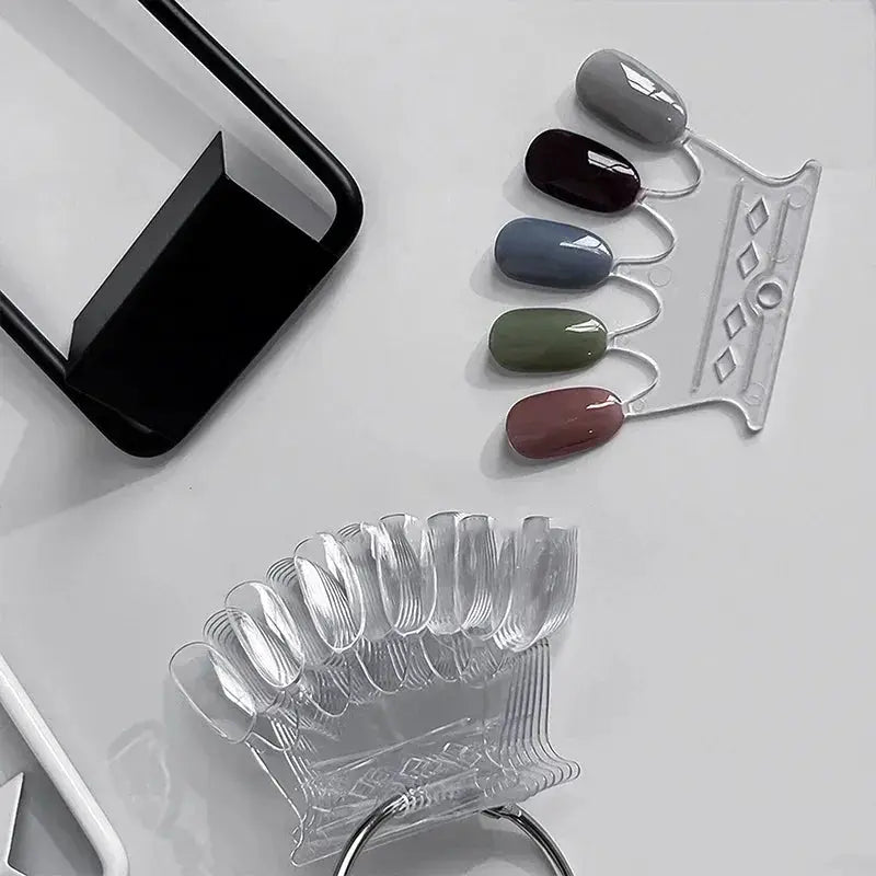 NailCraft Durable Nail Swatches Display Card Ring Bound for Gel Polish and Acrylics Sample Stand