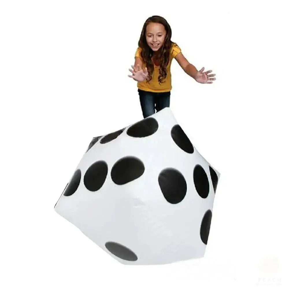 Funny Outdoor Inflatable Dice 28x28cm Giant Pool Party Game Cube for Kids and Adults