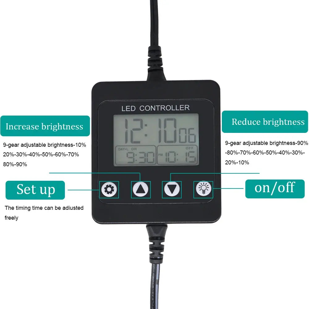 Aquarium Dimming System For Fish Tank LED Light Timer Dimmer Controller Full Spectrum Lighting Accessories And Equipment