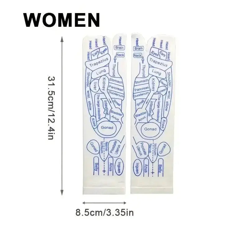 Acupressure Reflexology Socks Cotton Polyester Blend For Foot Massage And Physiotherapy Relief To Relieve Tired Feet