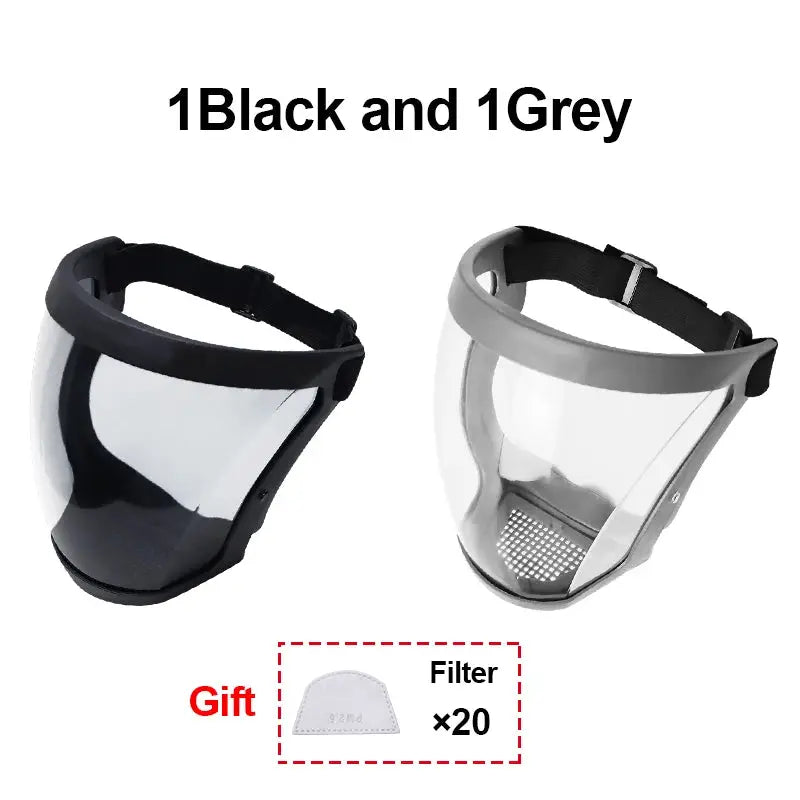 Transparent Face Shield Mask For Work Protection Reusable Protective Shield For Kitchen And Hospitality
