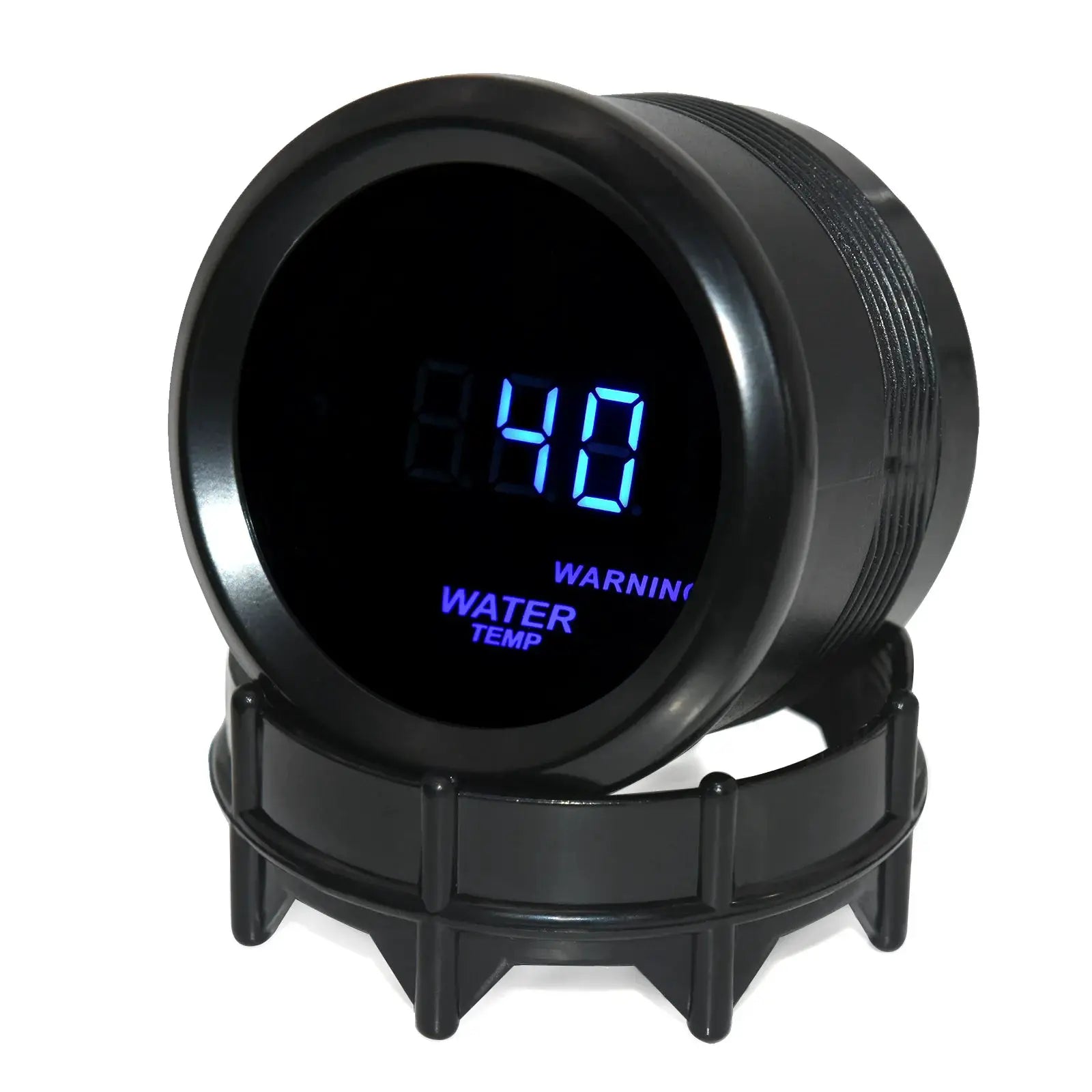 52mm digital blue-LED gauge in black housing; display shows blue digits with water temp label
