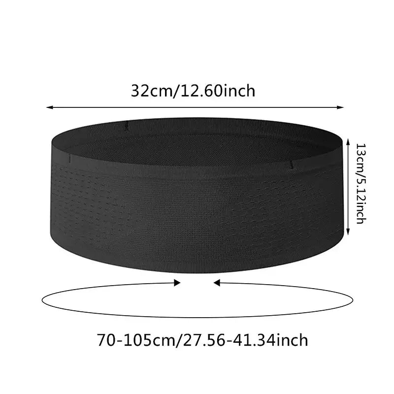 Seamless Invisible Running Waist Belt Bag Portable Lightweight Unisex Phone Carry Bag For Running Cycling And Gym