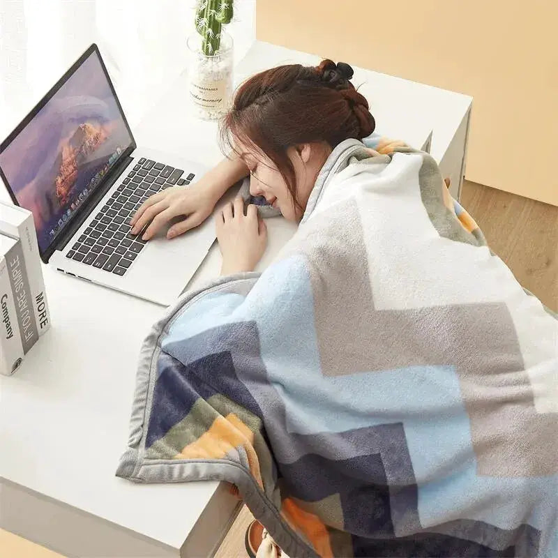 Extra Soft Flannel Blanket Thickened Nap For All Season Comfort 100 Percent Polyester