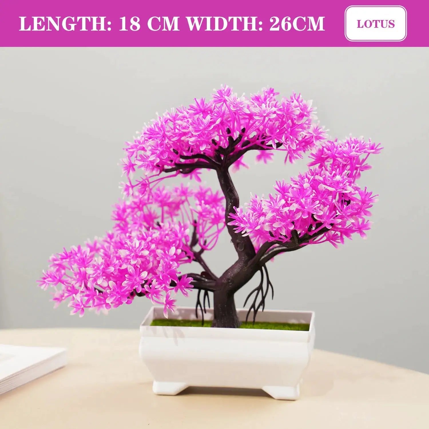 Artificial Bonsai Small Tree Simulation Potted Plant Tabletop Decor Ornament For Home Garden Hotel - Simples Market