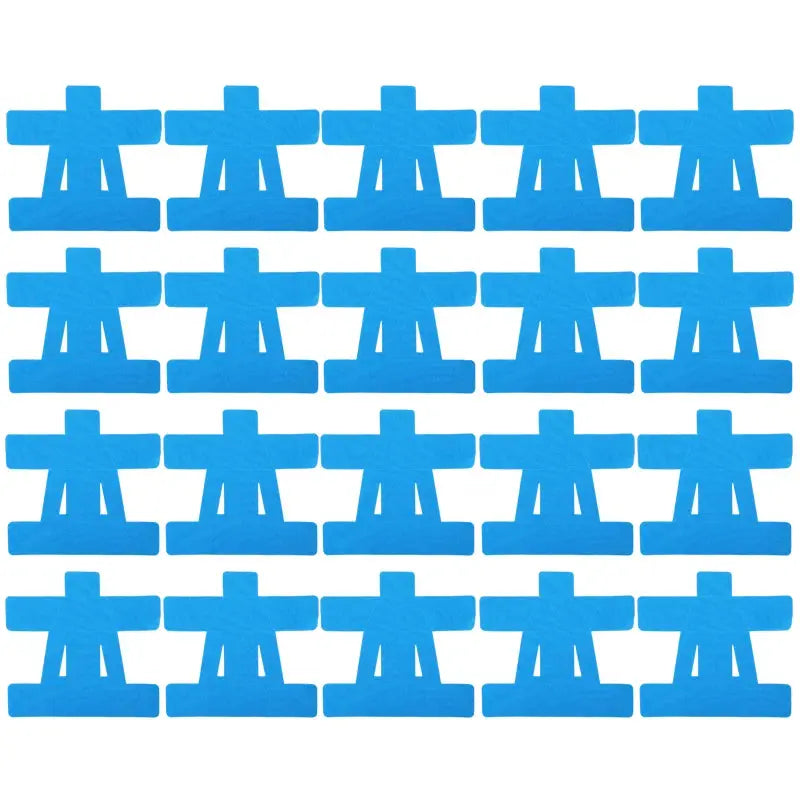 Kinesiology tape shoulder precuts, blue; 20 pieces in a grid by Simples Market