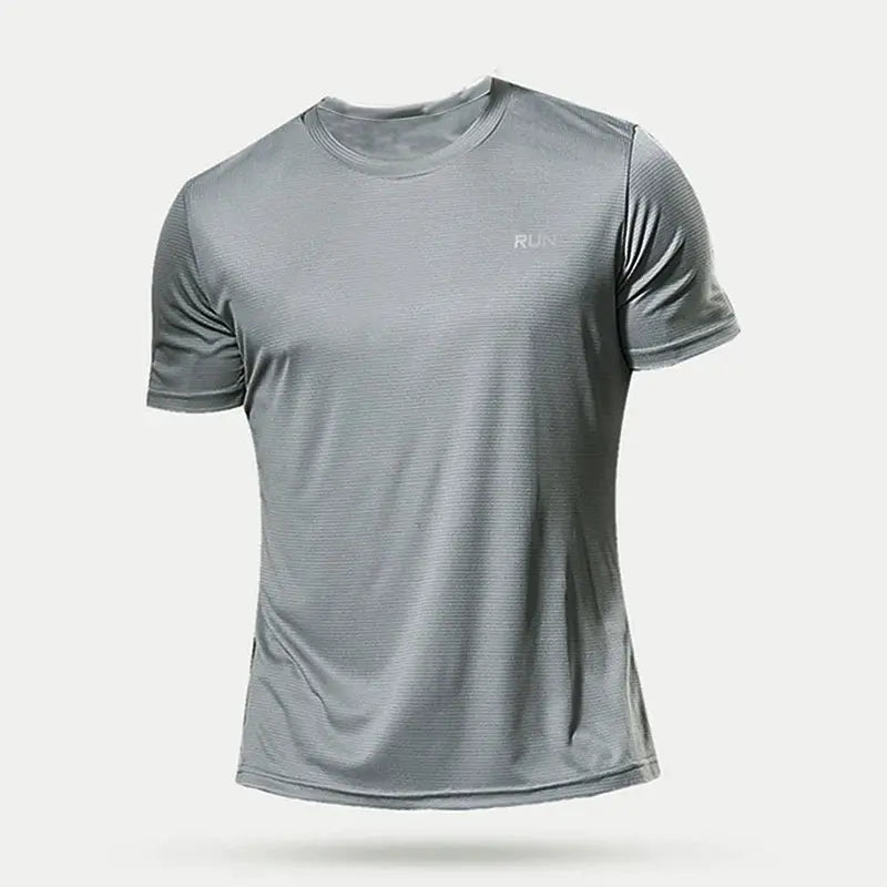 Summer Mens Quick Dry Running And Bodybuilding Shirt Gym Fitness Top Short Sleeve Oversized Jersey