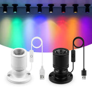 Simples Market USB LED spot light; surface-mounted, rotatable ceiling lamp for jewelry showcases (white & black)