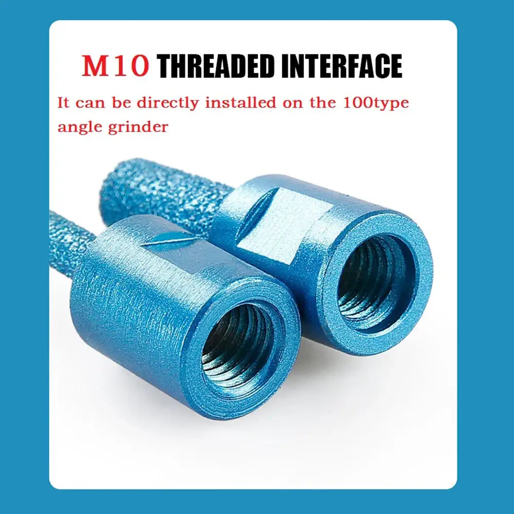 M10 Vacuum Brazed Diamond Milling Cutter Ceramic Tile Marble Stone Slotting Beveling Angle Grinder 6 10 15mm