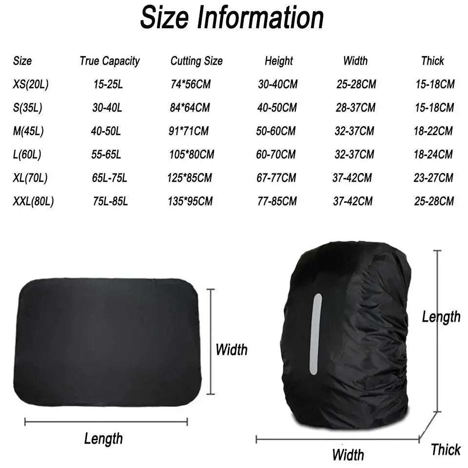KoKossi Universal Backpack Rainproof Cover - Simples Market