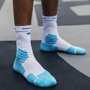 Bullfight 2.0 Men's High Top Sports Towel Basketball Socks With Ankle Support Cushioned Moisture Wicking