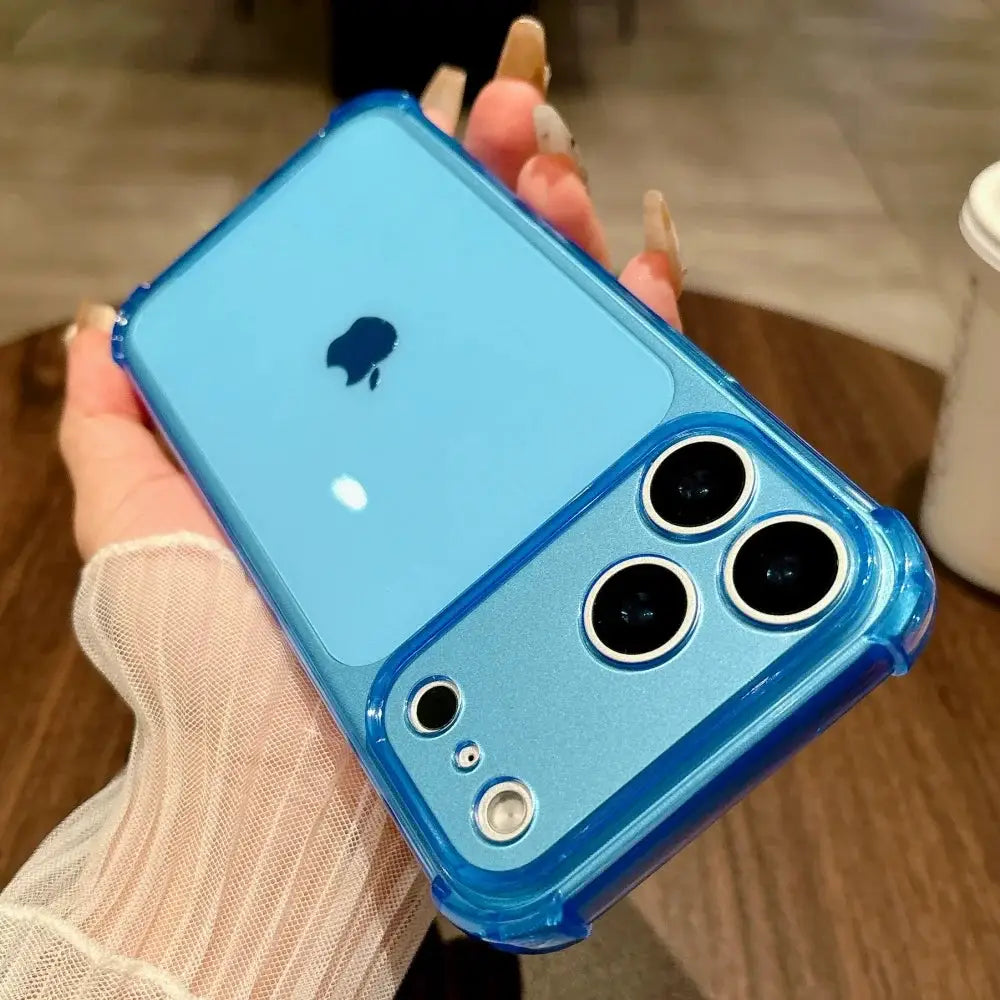 NeonGuard Shockproof Neon Soft TPU Clear Case For iPhone 7 To 17 Pro Max With Camera Protection