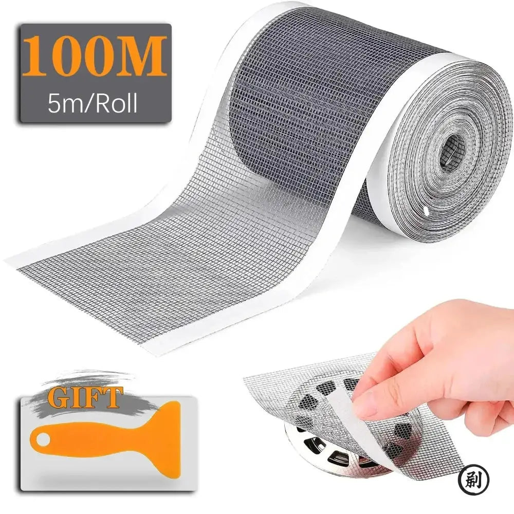 Self Adhesive Shower Drain Hair Catcher Stickers Disposable Mesh Sink Filter For Bathroom Floor Drain